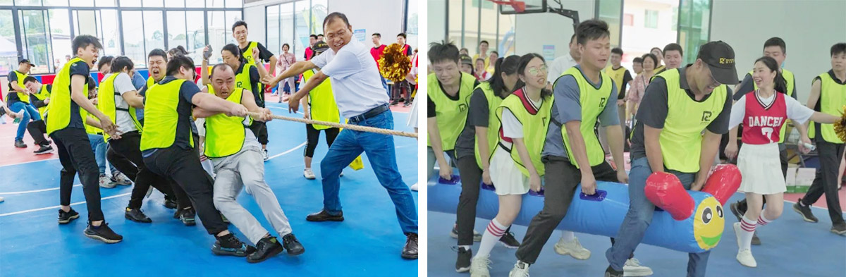 快乐运动，，，高效事情——玩彩网十五周年庆趣味运动会